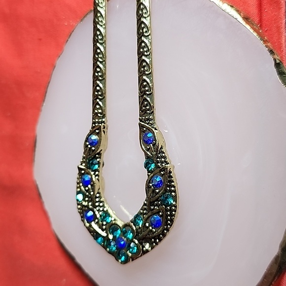 Hair Stick, gold & blue - Picture 4 of 9